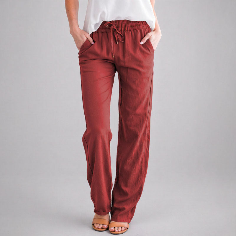 Millie - Women’s Straight Leg Drawstring Pants