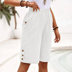 Naomi - Women’s Casual High-Waist Shorts with Elastic Waistband