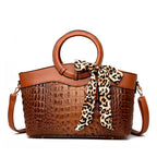 Olivia - Women’s Chic Structured Handbag with Scarf