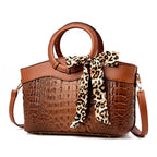 Olivia - Women’s Chic Structured Handbag with Scarf