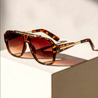 Oversized Square Frame Polarized Sunglasses