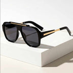Oversized Square Frame Polarized Sunglasses