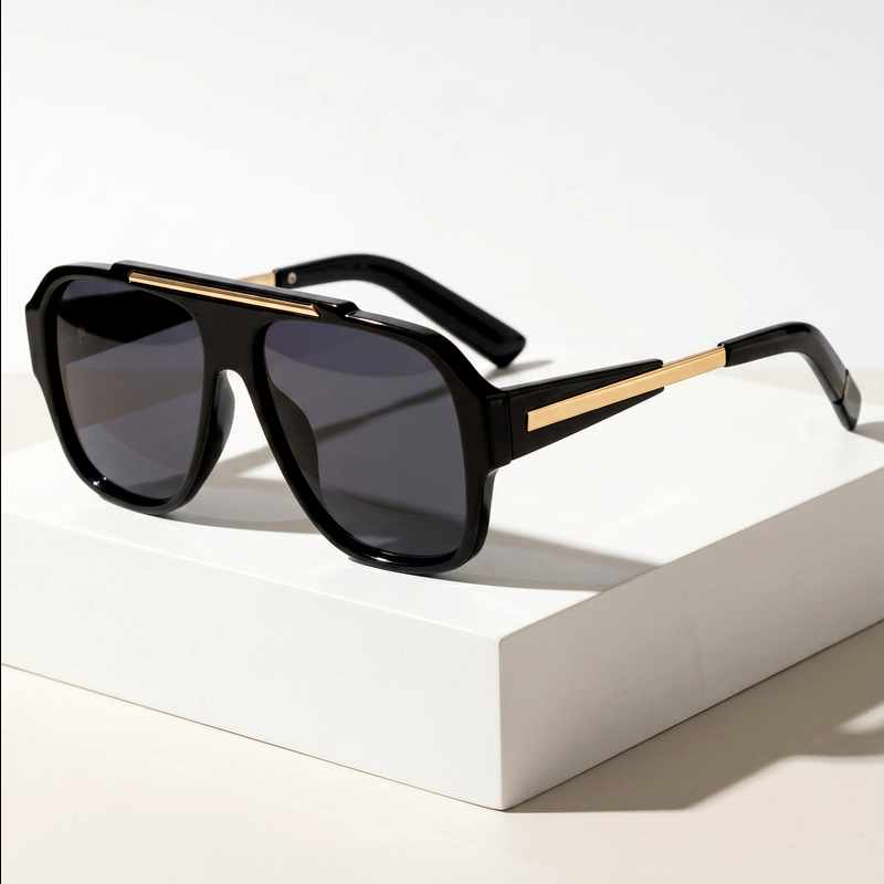Oversized Square Frame Polarized Sunglasses