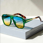 Oversized Square Frame Polarized Sunglasses