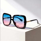 Oversized Square Frame Dark Tint Sunglasses