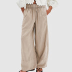 Pamela - Women's Relaxed Linen Wide-Leg Pants
