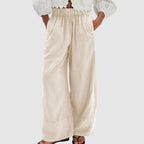 Pamela - Women's Relaxed Linen Wide-Leg Pants