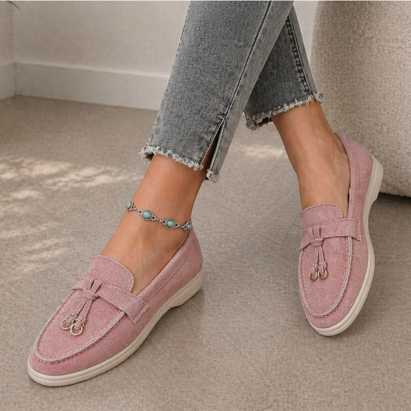 Penelope - Women’s Tassel Detail Slip-On Loafers