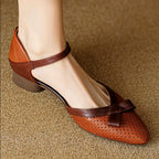 Priscilla - Women's Genuine Leather Strap Mary Jane Shoes