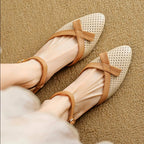 Priscilla - Women's Genuine Leather Strap Mary Jane Shoes