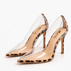 Quinn - Women's Transparent Pointed Toe Stiletto Heels