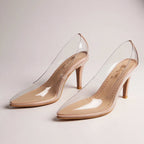 Quinn - Women's Transparent Pointed Toe Stiletto Heels