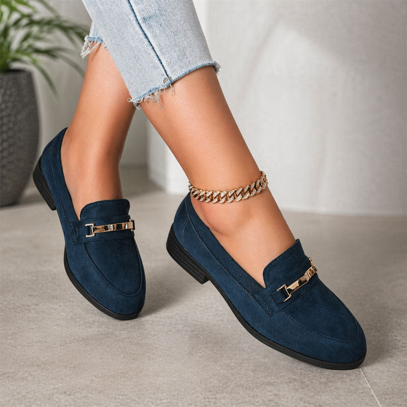Renee - Women’s Metal Accent Loafers