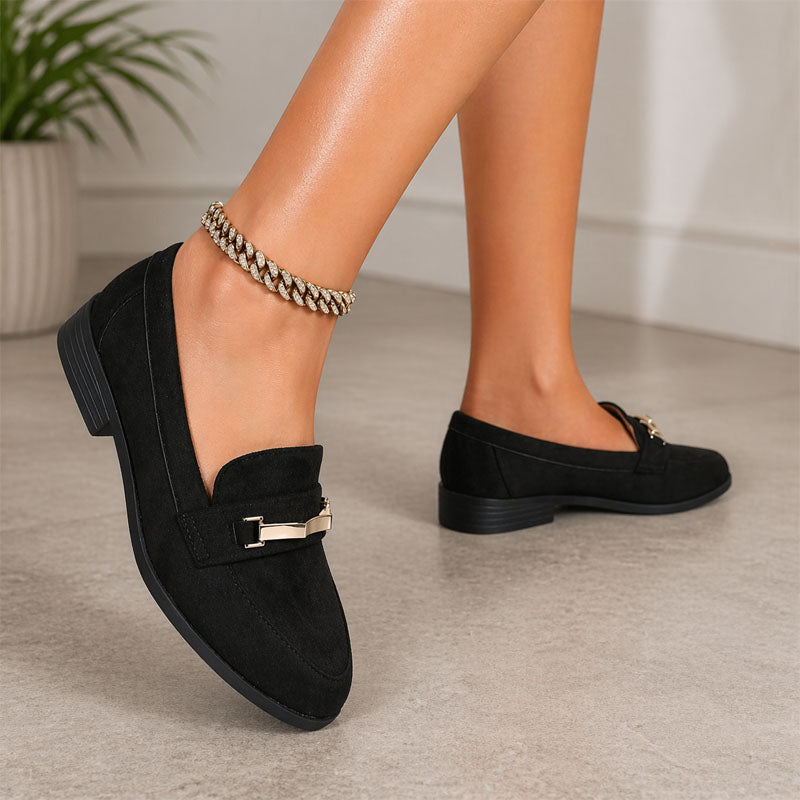 Renee - Women’s Metal Accent Loafers