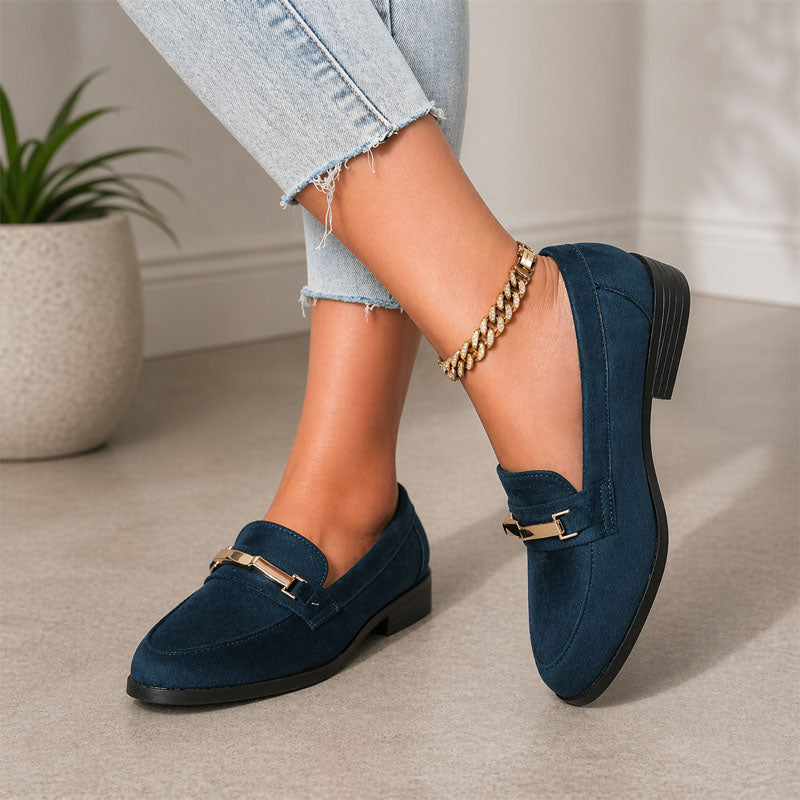 Renee - Women’s Metal Accent Loafers