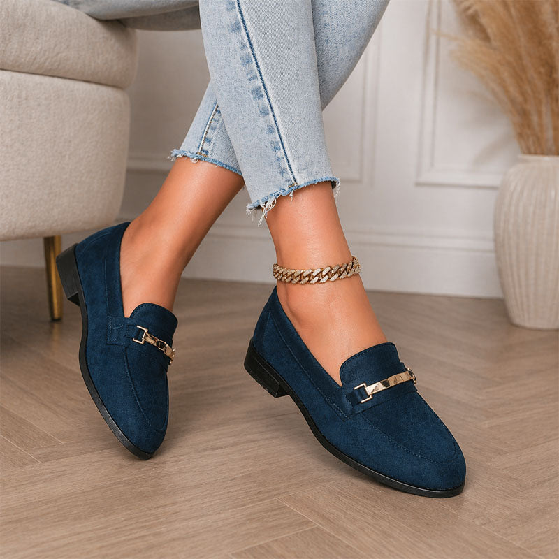 Renee - Women’s Metal Accent Loafers