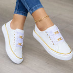 Sabrina - Women’s Chain Detail Platform Sneakers