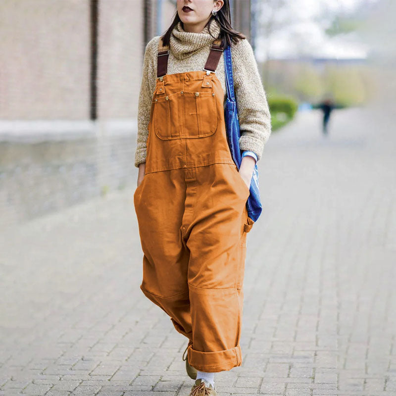 Scarlett - Women’s Utility Pocket Overall Jumpsuit