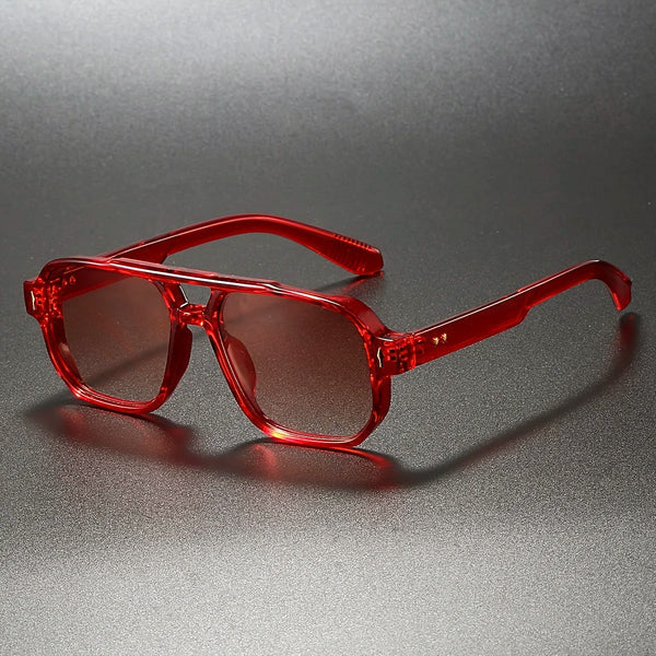 Sienna - Women’s Double Bridge Square Frame Sunglasses
