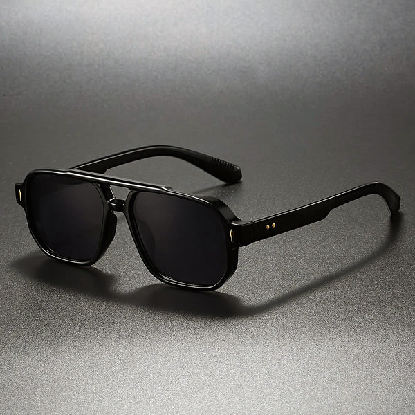 Sienna - Women’s Double Bridge Square Frame Sunglasses