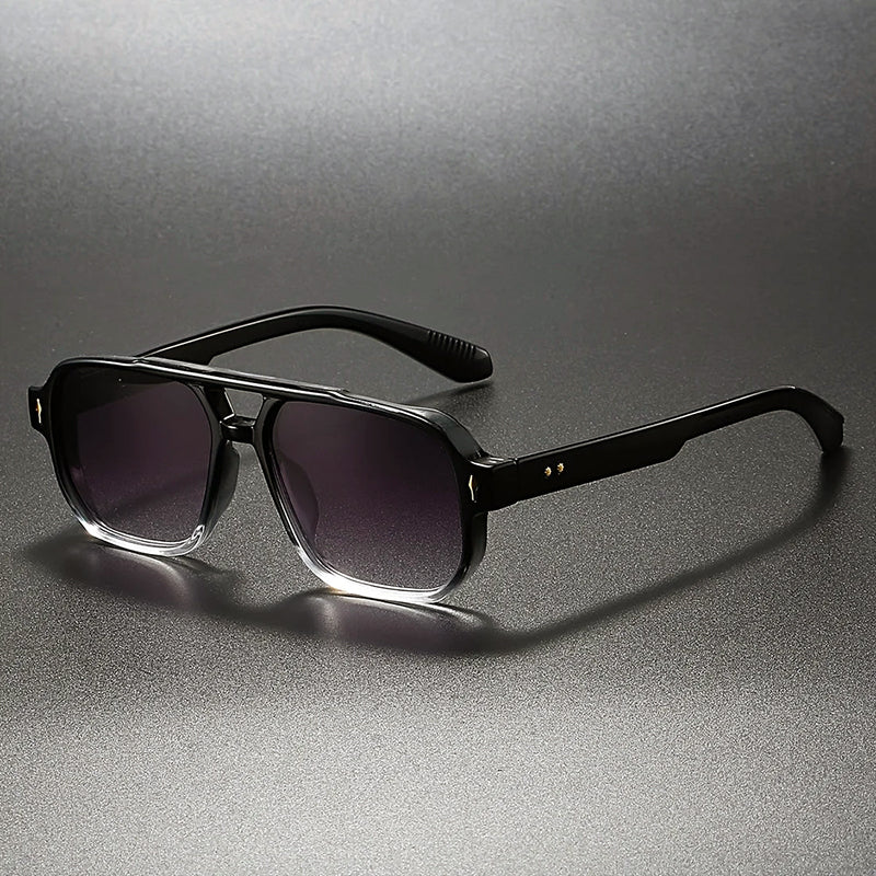 Sienna - Women’s Double Bridge Square Frame Sunglasses