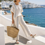 Skye - Women's Relaxed Top and Straight-Leg Pants Set