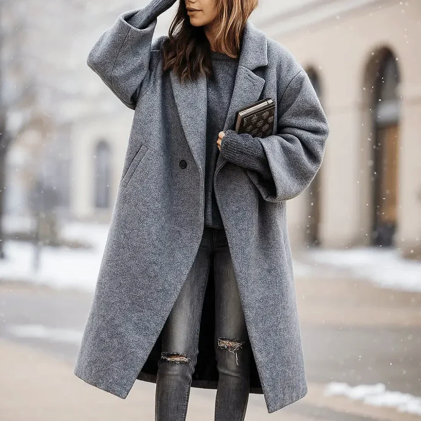 Sylvie - Women's Oversized Long Wool Coat
