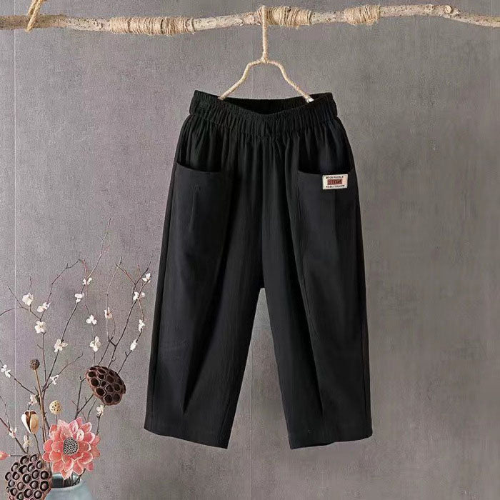 Terri - Women’s Cropped Relaxed Fit Pants