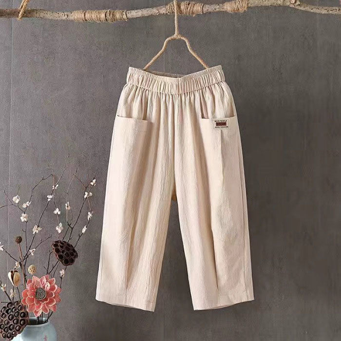 Terri - Women’s Cropped Relaxed Fit Pants