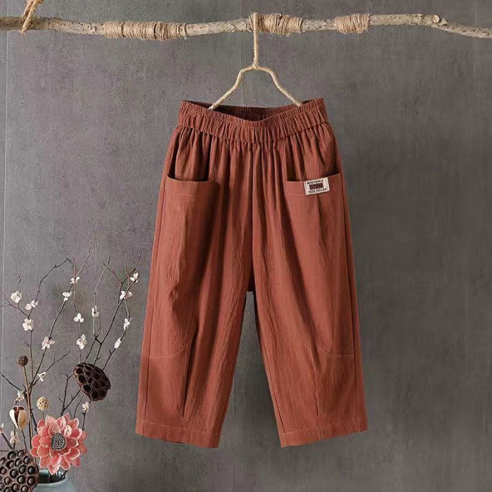 Terri - Women’s Cropped Relaxed Fit Pants