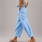 Thea - Women's Relaxed Drawstring Tapered Pants