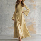 Victoria - Wide Sleeve Elegant Maxi Dress