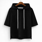 Violetta - Relaxed Fit Short Sleeve Hoodie