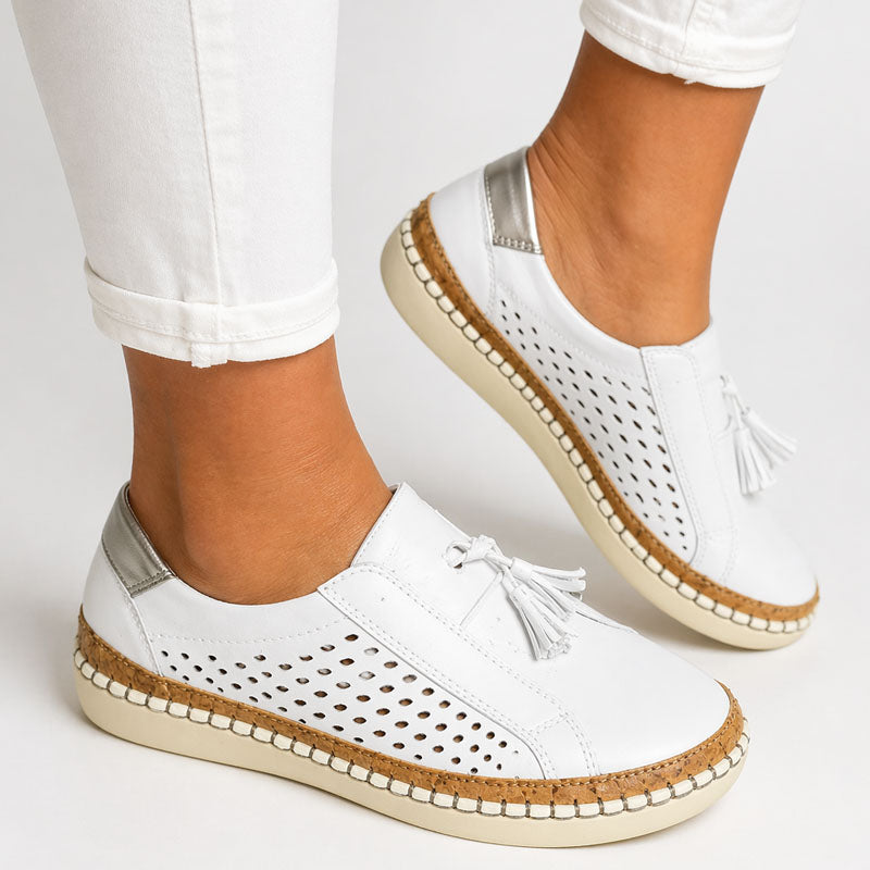 Wilma - Women’s Perforated Lace-Up Shoes