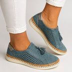 Wilma - Women’s Perforated Lace-Up Shoes