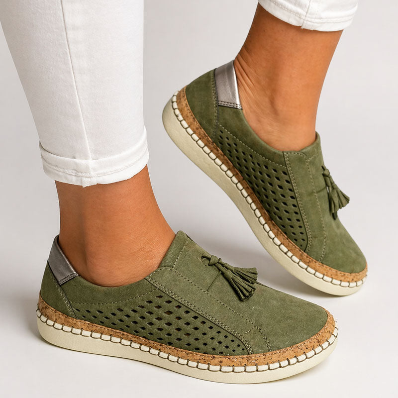 Wilma - Women’s Perforated Lace-Up Shoes